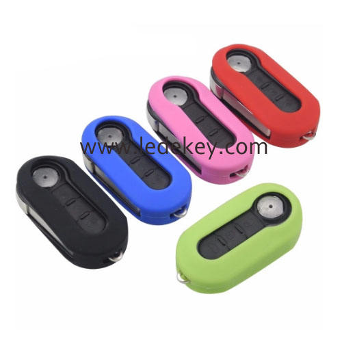 Only Silicone key cover for Fiat 500(5 colors optional)