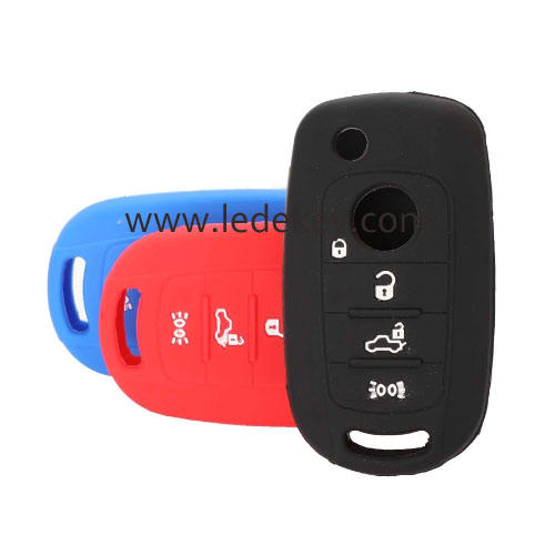 Silicone key cover for Fiat (3 colors optional)