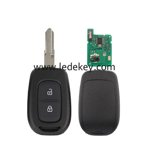 For Renault 2 button remote key VAC102 blade with 433Mhz PCF7961M/4A Chip (no logo)