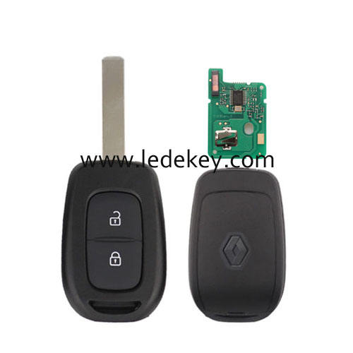 For Renault 2 button remote key VA2 blade with 433Mhz PCF7961M/4A Chip (with logo)