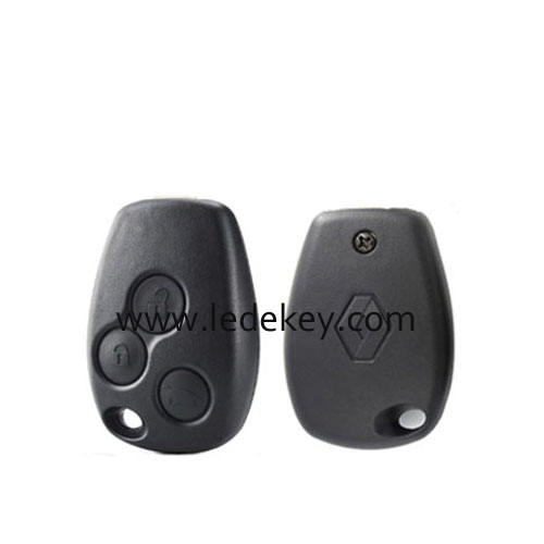 Ren-ault 3 button remote key NO.153 blade with 433Mhz 4A/Pcf7952E Chip (with logo)