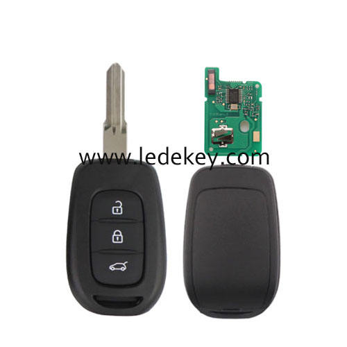 Ren-ault 3 button remote key NO.153 blade with 433Mhz PCF7961M/4A Chip (no logo)