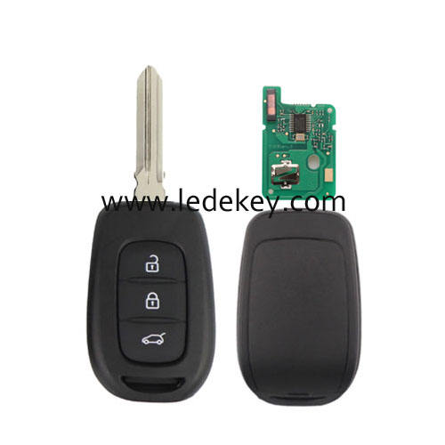 Ren-ault 3 button remote key HU136 blade with 433Mhz PCF7961M/4A Chip (no logo)