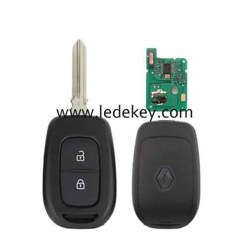 For Renault 2 button remote key HU136 blade with 433Mhz PCF7961M/4A Chip (with logo)