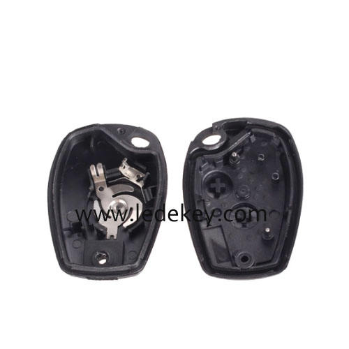 Ren-ault 2 button remote key shell HU136 blade no logo