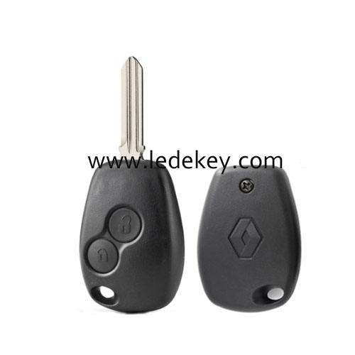 Ren-ault 2 button remote key shell HU136 blade with logo