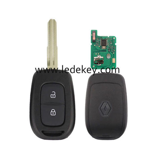 Ren-ault 2 button remote key left blade with 433Mhz PCF7961M/4A Chip (with logo)