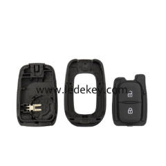 Ren-ault 2 button remote key shell left blade no logo