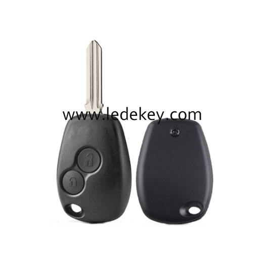 Ren-ault 2 button remote key shell HU136 blade no logo