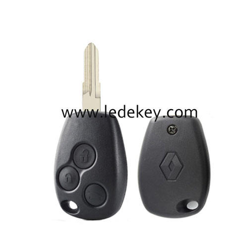 Ren-ault 3 button remote key shell NO.153 blade with logo