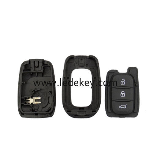 Ren-ault 3 button remote key shell HU136 blade with logo