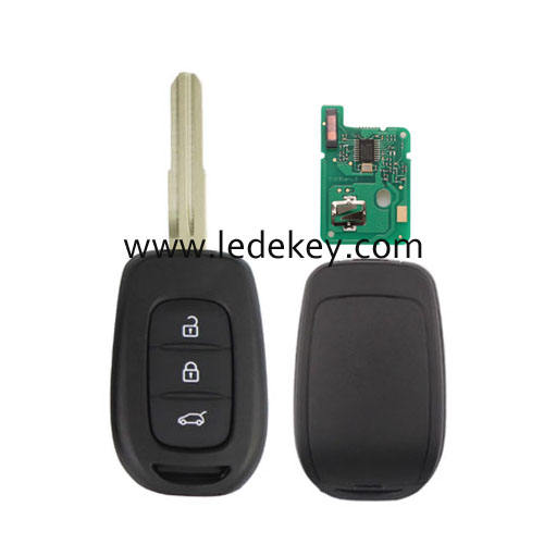 Ren-ault 3 button remote key left blade with 433Mhz PCF7961M/4A Chip (no logo)
