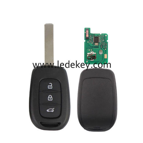 For Renault 3 button remote key VA2 blade with 433Mhz PCF7961M/4A Chip (no logo)