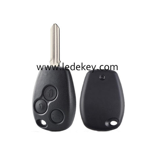 Ren-ault 3 button remote key shell HU136 blade no logo