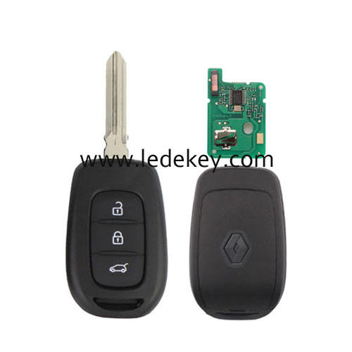 Ren-ault 3 button remote key HU136 blade with 433Mhz PCF7961M/4A Chip (with logo)