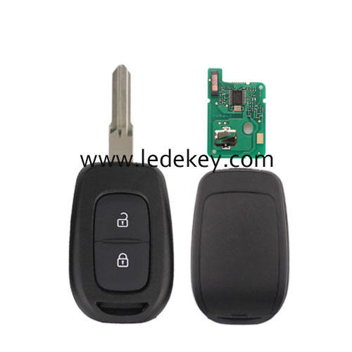 Ren-ault 2 button remote key NO.153 blade with 433Mhz PCF7961M/4A Chip (no logo)