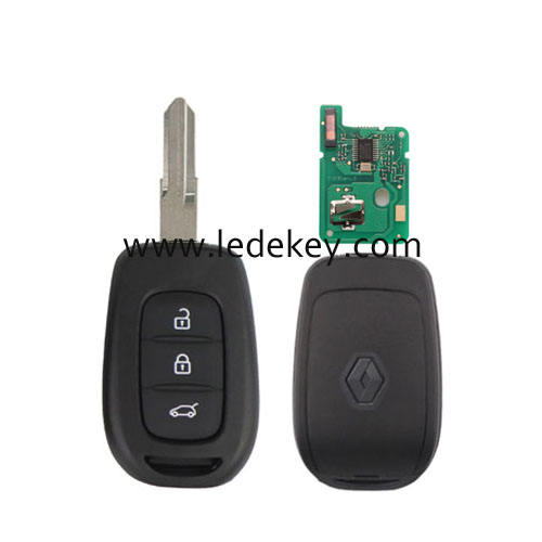 Renault 3 button remote key VAC102 blade with 433Mhz PCF7961M/4A Chip (with logo)