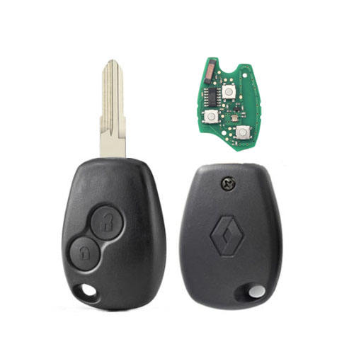 Ren-ault 2 button remote key NO.153 blade  with 434Mhz PCF7946 Chip (with logo)