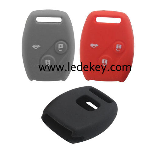 3 buttons Silicone key cover for Honda (3 colors optional)