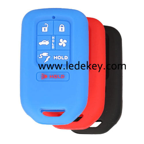 7 buttons Silicone key cover for Honda (3 colors optional)