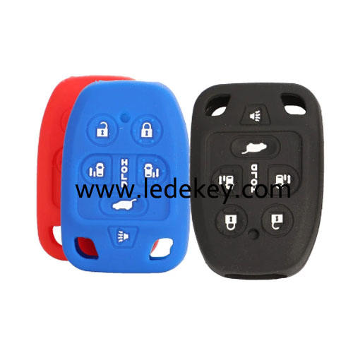 6 buttons Silicone key cover for Honda (3 colors optional)
