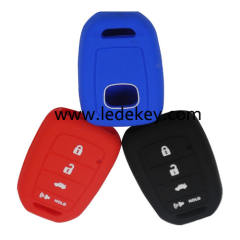 4 buttons Silicone key cover for Honda (3 colors optional)