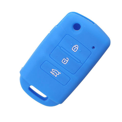 3 buttons Silicone key cover for Hyundai Kia (3 colors optional)