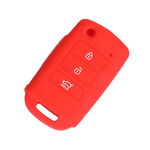 3 buttons Silicone key cover for Hyundai Kia (3 colors optional)
