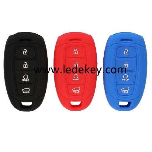 4 buttons Silicone key cover for Hyundai Hyundai I30 I35 I40(3 colors optional)