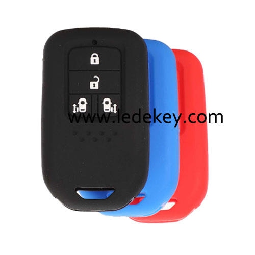 4 buttons Silicone key cover for Honda (3 colors optional)