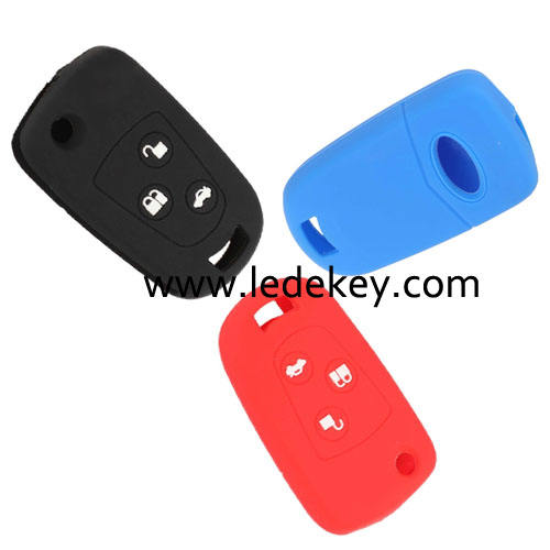 3 buttons Silicone key cover for Ford (3 colors optional)