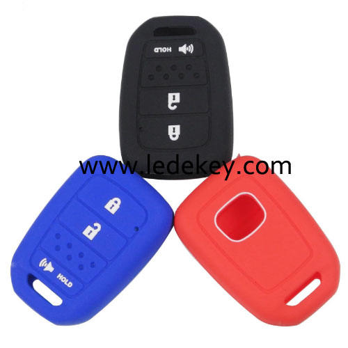 3 buttons Silicone key cover for Honda (3 colors optional)
