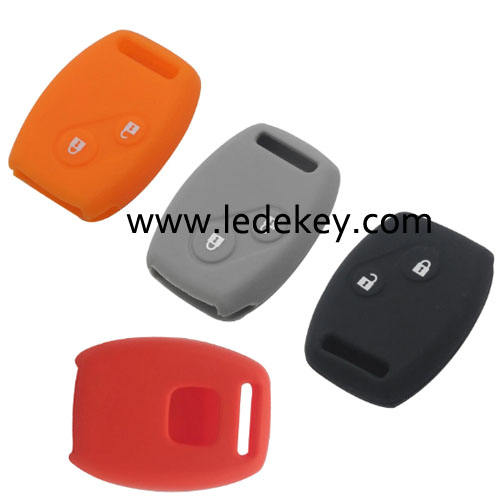 2 buttons Silicone key cover for Honda (4 colors optional)
