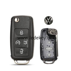 VW 4 button flip car key shell