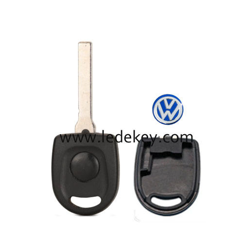 VW transponder key shell with  HU162T blade with Logo