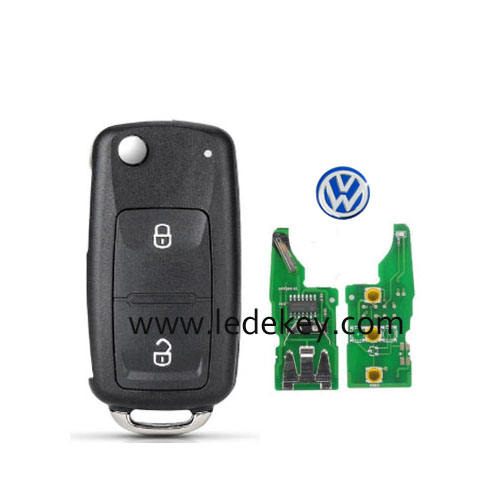 VW 2 button remote key 5K0 837 202 AD  433Mhz with ID48 Chip 5K0837202AD