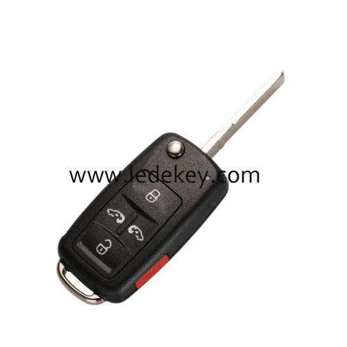 VW 4+1 button remote key 5K0 837 202 AD 433Mhz with ID48 Chip 5K0837202AD