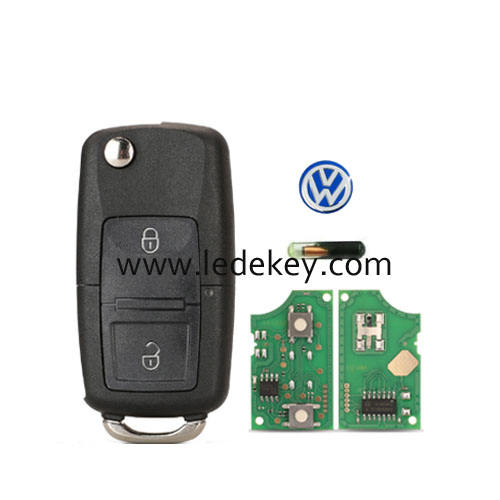 VW 2 button remote key 1J0 959 753 N 433Mhz with ID48 Chip 1J0959753N