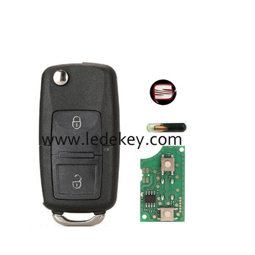 Seat 2 button remote key 1J0 959 753 CT 433Mhz with ID48 Chip 1J0959753CT