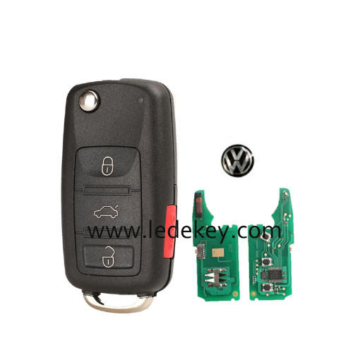 VW 3+1 button remote key 3D0 959 753 AK 315Mhz ASK with ID46 Chip 3D0959753AK