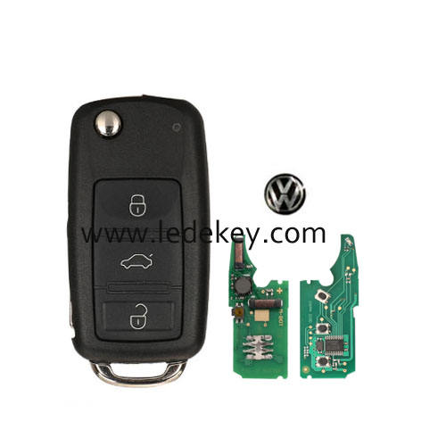 Keyless Go VW 3 button remote key 3D0 959 753 AK 433Mhz with ID46-PCF7942 Chip 3D0959753AK