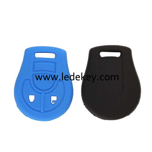 2 buttons Silicone key cover for Nissan (5 colors optional)