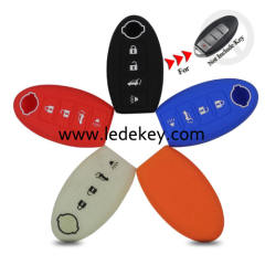 4 buttons Silicone key cover for Nissan (5 colors optional)