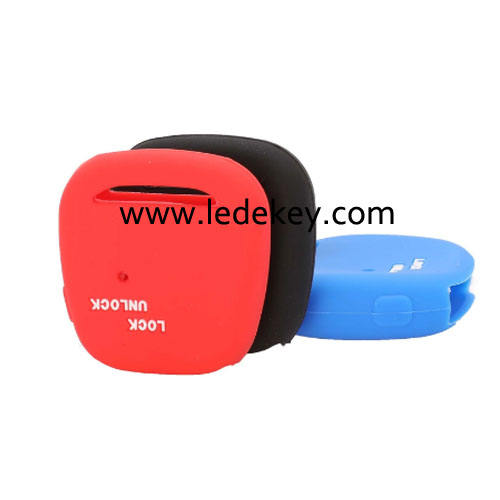 1 buttons side Silicone key cover for Toyota (3 colors optional)