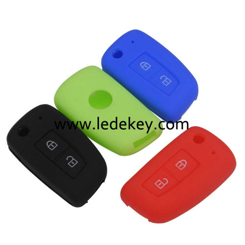 2 buttons Silicone key cover for Nissan (4 colors optional)