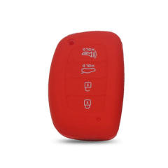 4 buttons Silicone key cover for Hyundai Kia (3 colors optional)