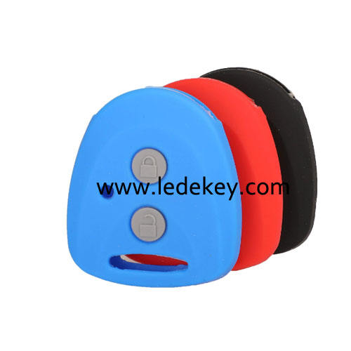 2 buttons Silicone key cover for Toyota Daihatsu (3 colors optional)