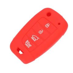 4 buttons Silicone key cover for Hyundai Kia (3 colors optional)