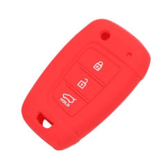3 buttons Silicone key cover for Hyundai Kia (3 colors optional)