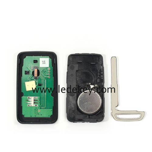 Volvo 5 button smart key card Keyless Entry（Half  Smart） with 433Mhz ID46 chip FCC ID :KR55WK49264